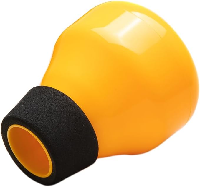 PAMPET ZOE Mini Trumpet Mute, Trumpet Straight Mutes, Lightweight Practice Trumpet Mute Silencer (Yellow) - Image 1